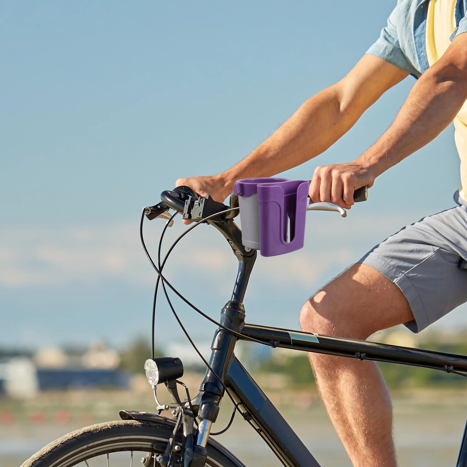 

Universal Bicycle Phone Mount and Bottle Holder Combo for Outdoor Cycling Secure Fast Installation Space Saving Ride Accessory