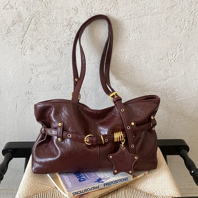 Fashion Studs Women's Large Tote Bag, Spacious Carryall Shoulder Bag for Daily Commute Handbag, Work, Shopping,Travel and Casual