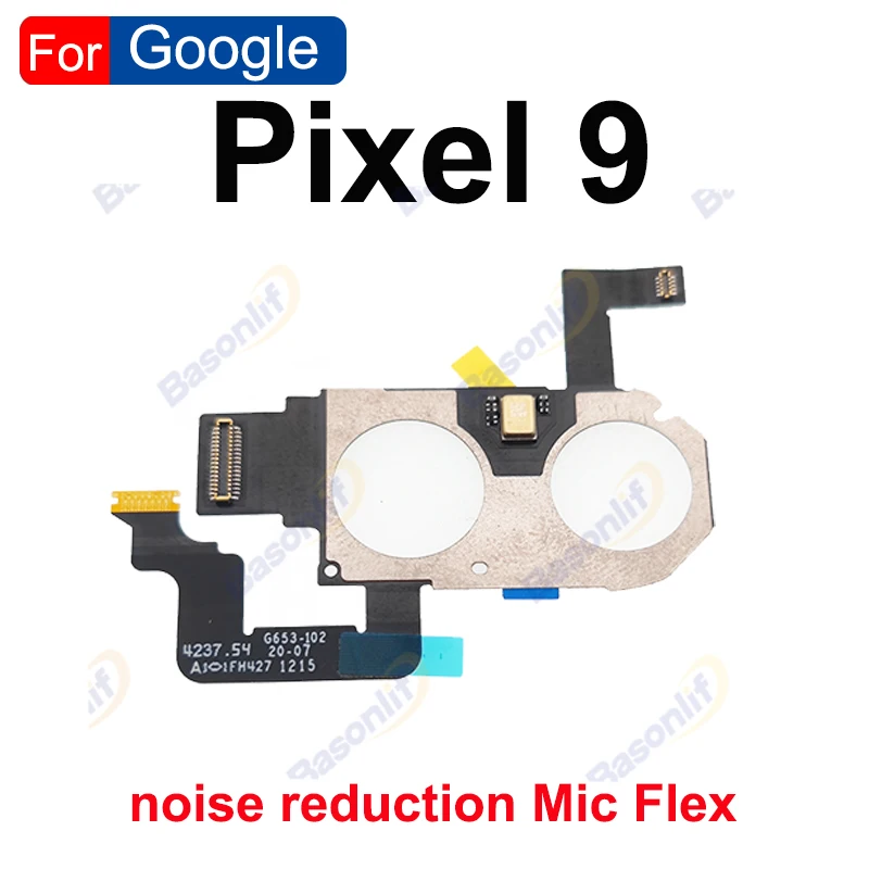 Basonlif For Google Pixel 9 9Pro Noise Reduction Mic Microphone Flash Light Sensor Flex Cable Replacement Parts