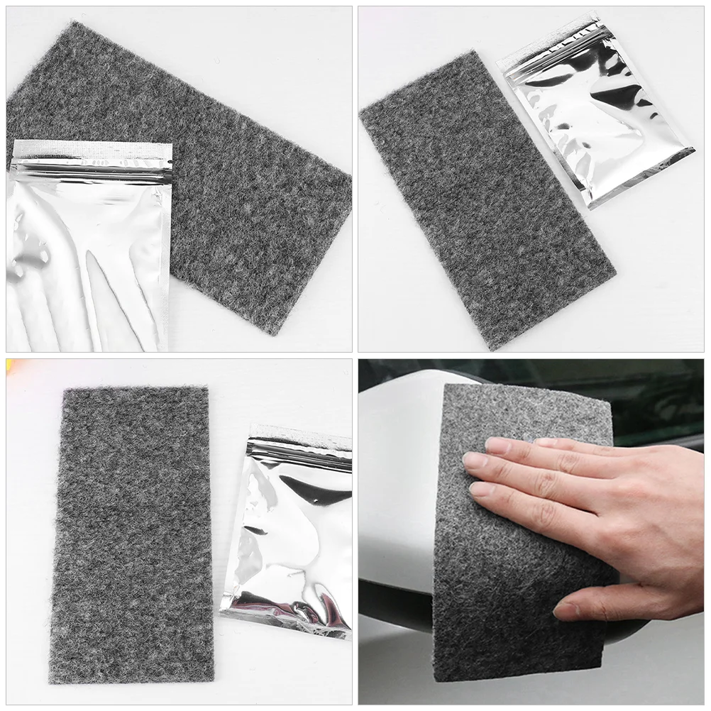 4 Pcs Decontamination Car Scratch Repair Tool Vehicle Paint Cloth Nano Sparkle Remover Cloths Auto for Cars