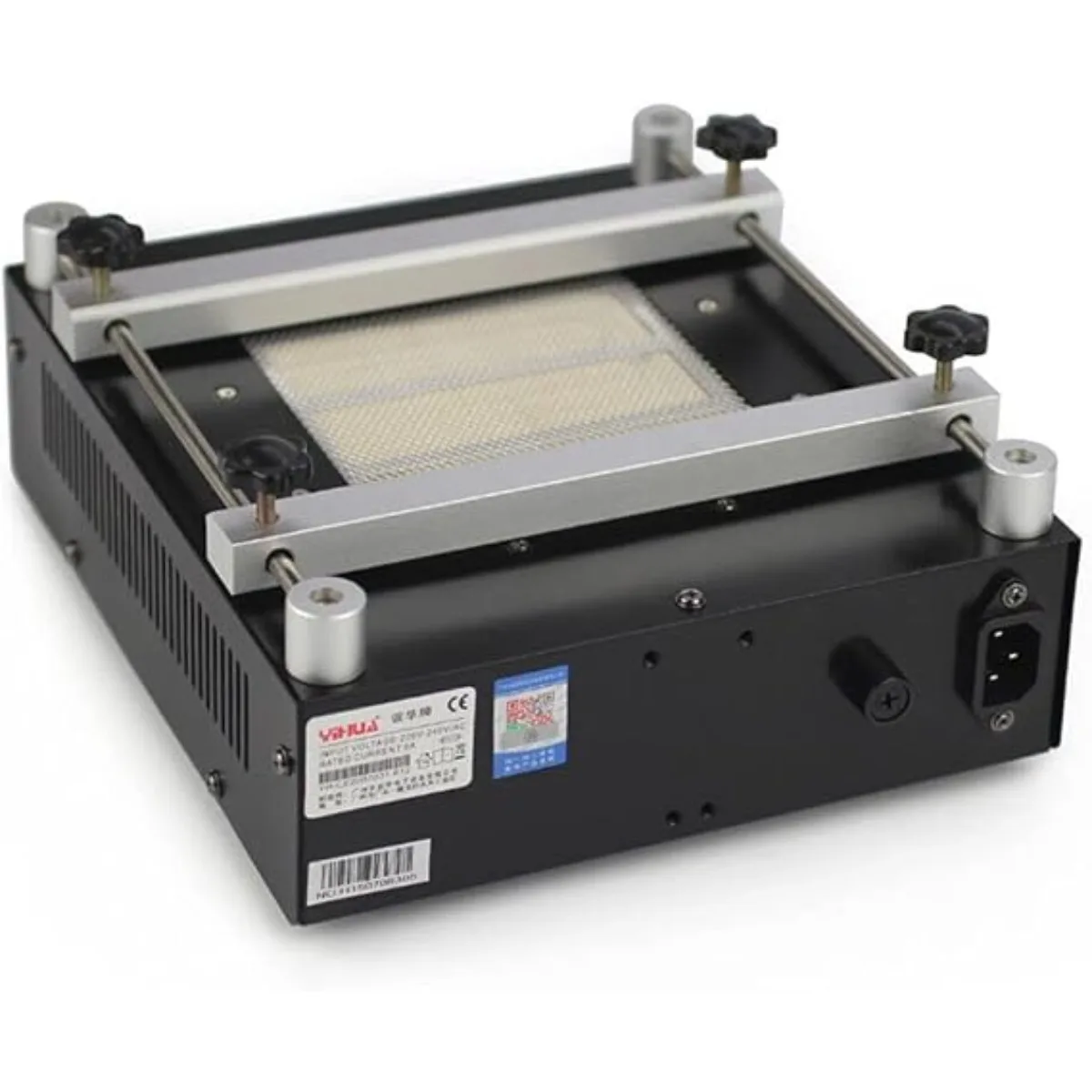 Infrarot-Vorheiz-Lötstation 450W 122-752 ° F Digitaler PID-Regler, PCB-Vorwärmer mit LED-Anzeige & Keramik-Emitter, 4,72x4,72 Zoll Heizfläche, für Elektronik-Reparatur, F&E und Fabrikwartung