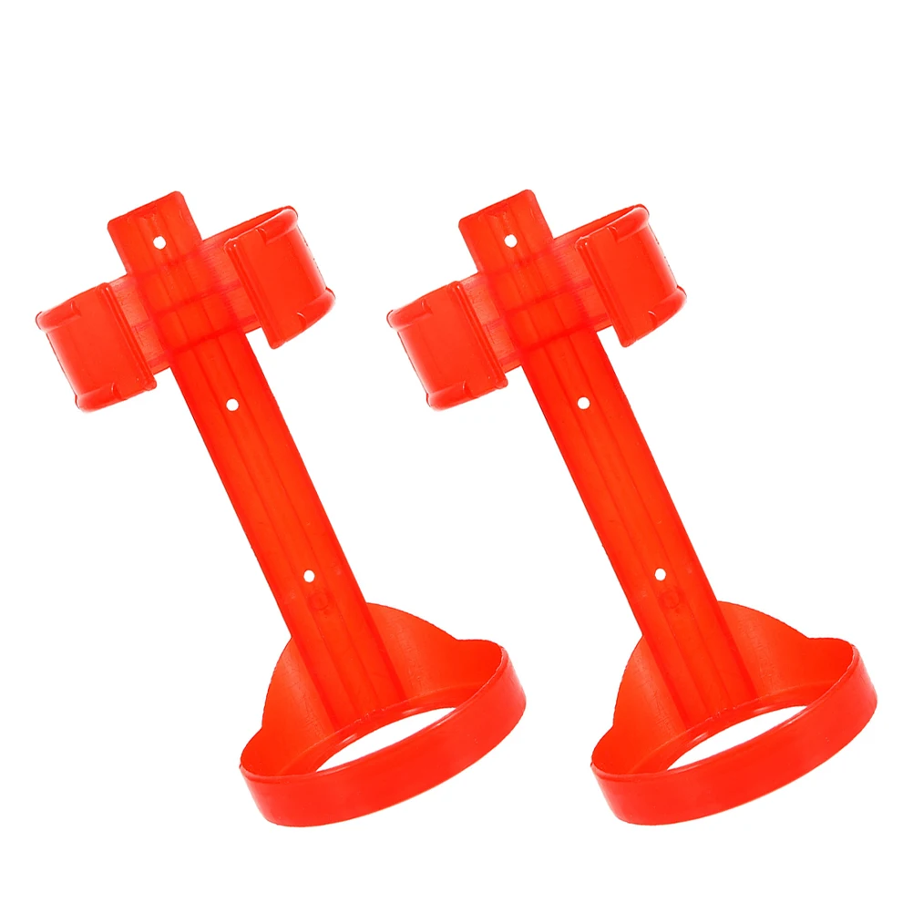 

2pcs Car Fire Extinguisher Mounting Bracket for Vehicle Red Mini Hanger Boat Wall Hook Portable Secure Easy Access