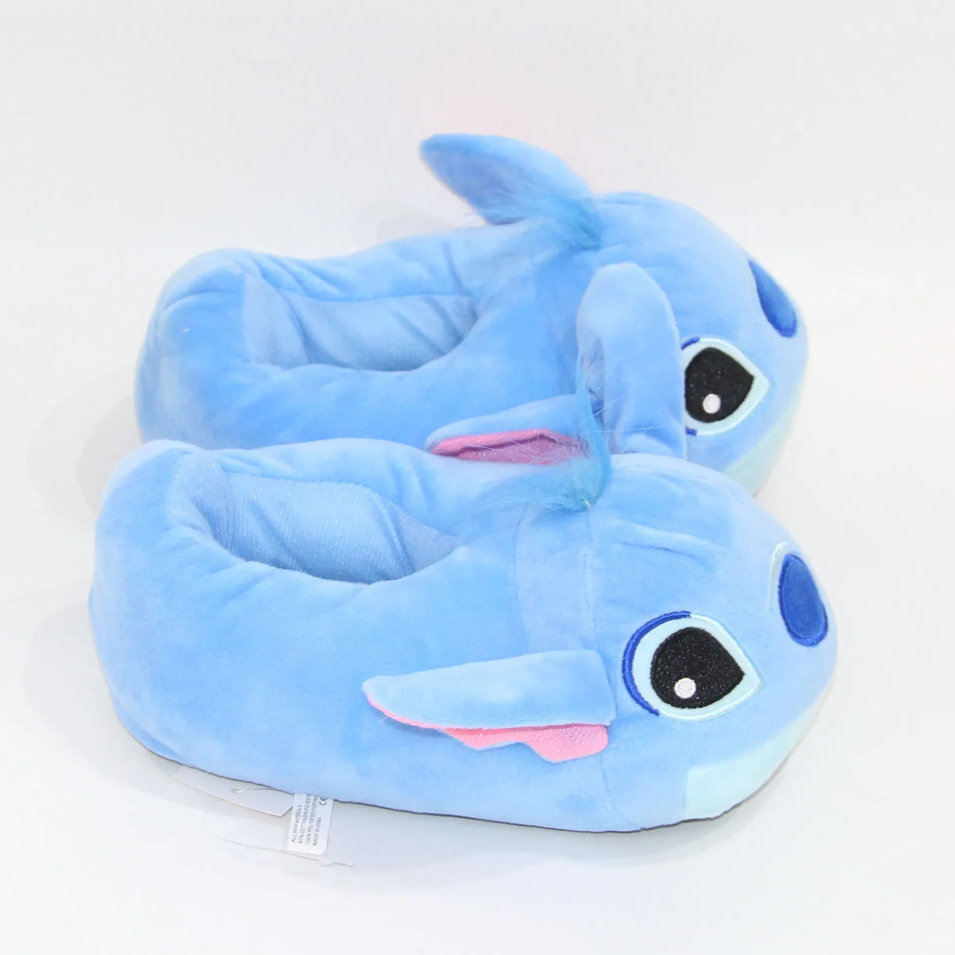 Stitch Angel Cotton Slippers Kids Adult New Disney Winter Warm Plush Home Slipper Anime All-inclusive Cotton-padded Shoes Gifts