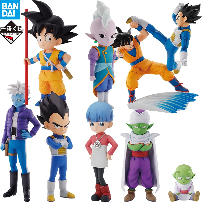 In Stock BANDAI Dragon Ball Ichiban Kuji Figure DAIMA Goku Shin Vegeta Bulma Glorio Anime Action Model Figurals Brinquedos Toys