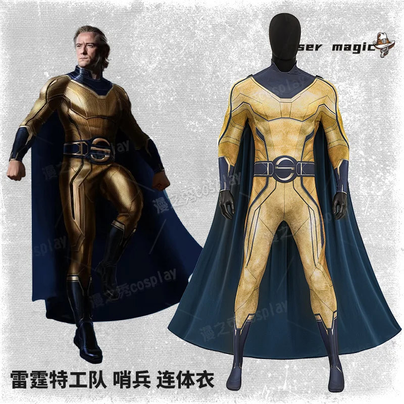 Thunderbolts The Sentry Kostum Cosplay Seragam Halloween Karnaval Pesta Natal Bermain Peran Pakaian Pakaian untuk Pria