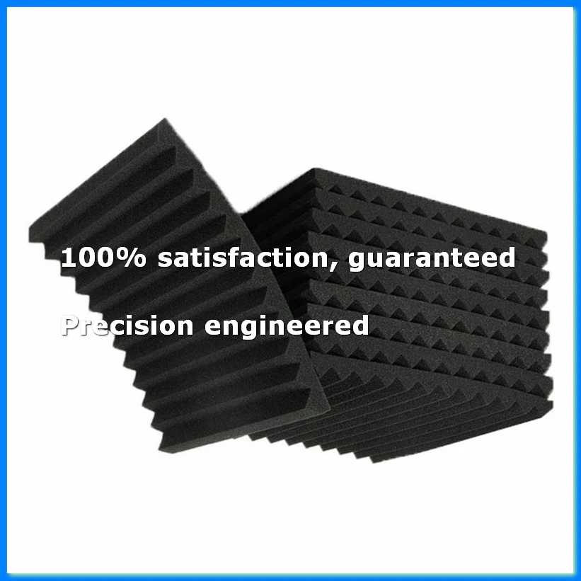

50Pcs Acoustic Soundproof Foam Sound Absorbing Panels Sound Insulation Panels Wedge for Studio Walls Ceiling,1X12X12Inch-A07G