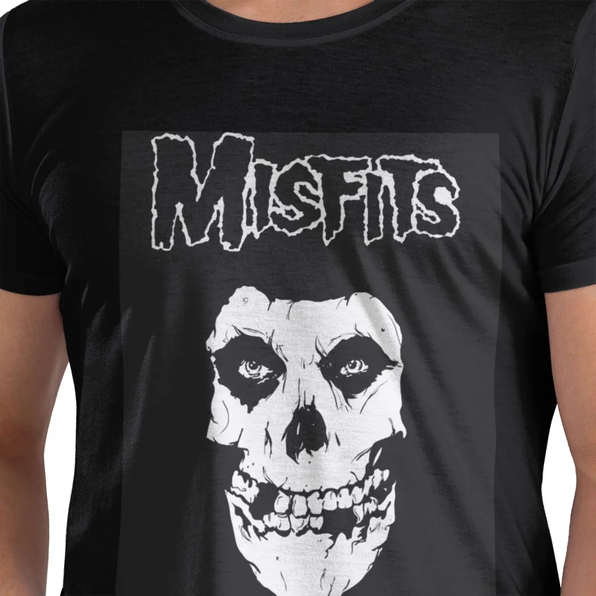

Misfits Skull 100% Cotton T-Shirt Men's Classic T Shirts Men O-Neck Short Sleeve S-6XL