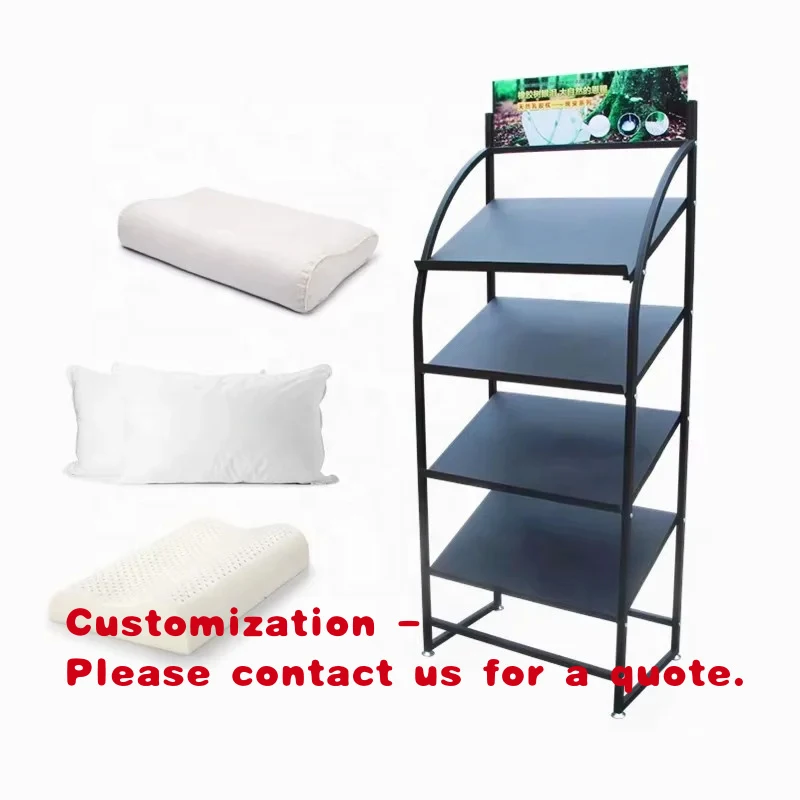 

custom.Custom Store Bedding Foam Travel Neck Pillow Cushions Modern Style Carpet Rug Metal Storage Display Rack Stand Cov