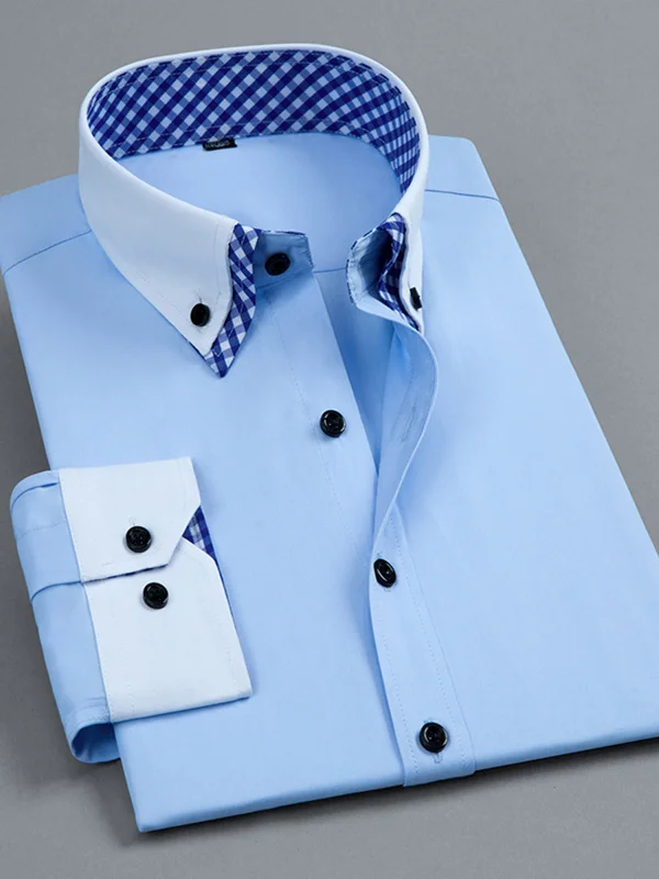 

Faionable Slim Fit Мужская корейская официальная рабочая одежда Sle Busin White Dr irt Long Sve Button up Office irt