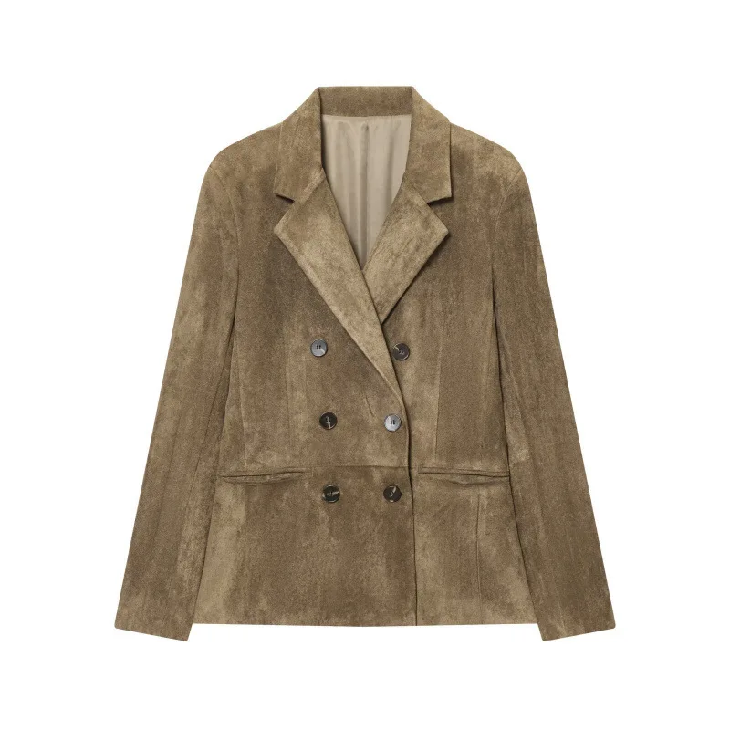 

Женский двубортный костюм с бархатной текстурой Jaet, осень-зима Faion Thiened из полиэфирной ткани, европейский Sle B69406