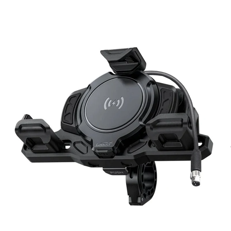 

Shockproof mobile phone holder, car wireless fast charging shock absorber bracket