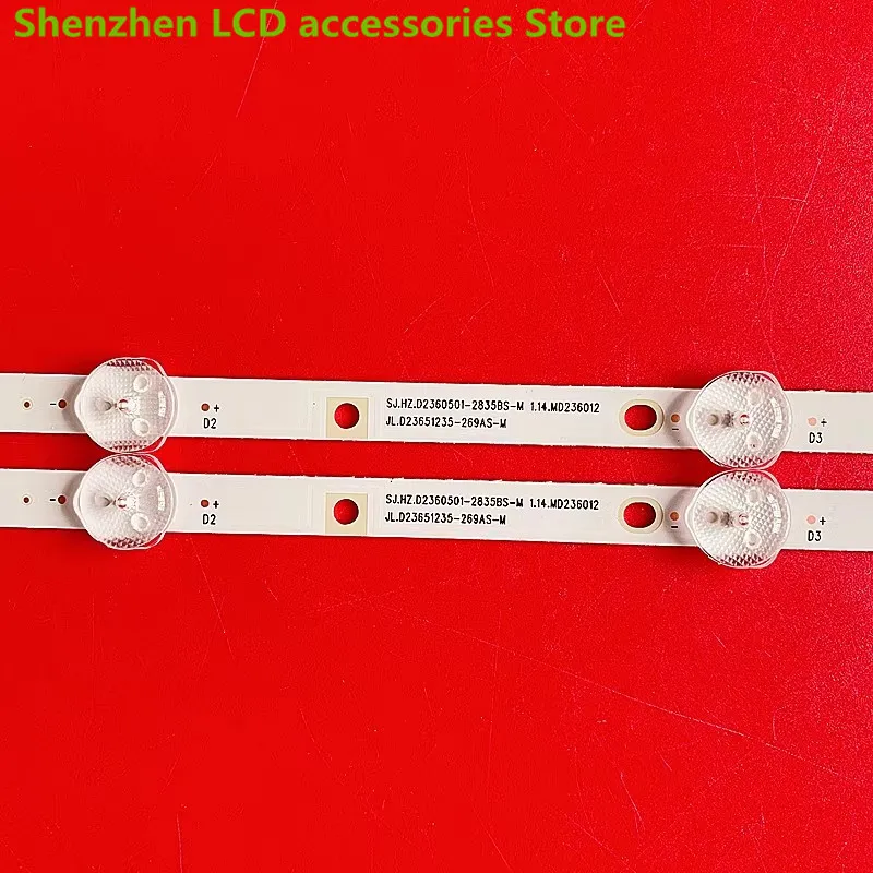FOR LE2803D JL.D23651235-269AS-M SJ.HZ.D2360501-2835BS-M  44CM 5LED 3V 100%NEW LED backlight strip