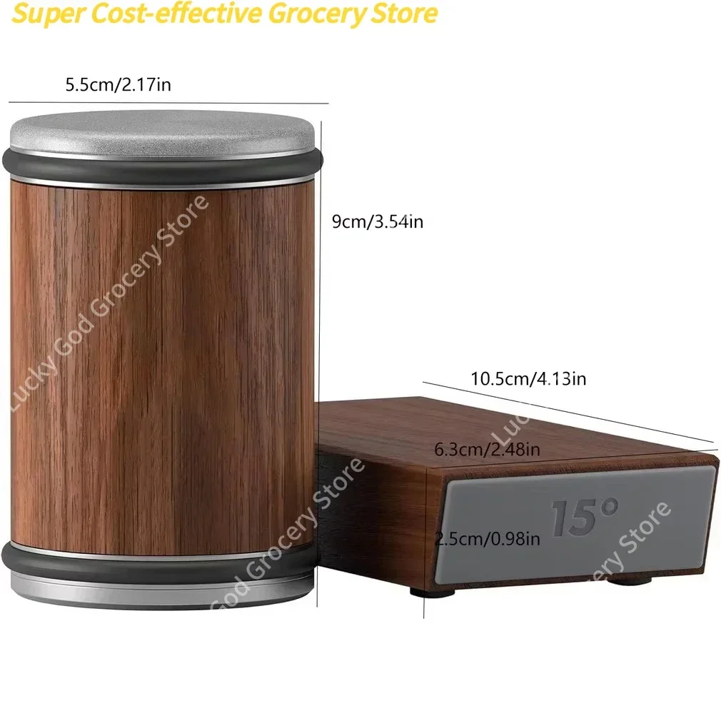 2025 15 مجموعة مبراة السكاكين المتداول ° و 20 ° ، أداة المطبخ مبراة السكاكين الدوارة المغناطيسية #6