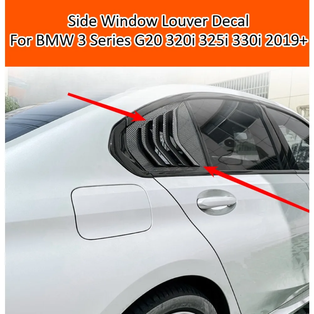 

Side Window Louver Decal For BMW 3 Series G20 320i 325i 330i 2019+ Exterior Sticker Trim Car Styling Accessories Kit Hot Sales