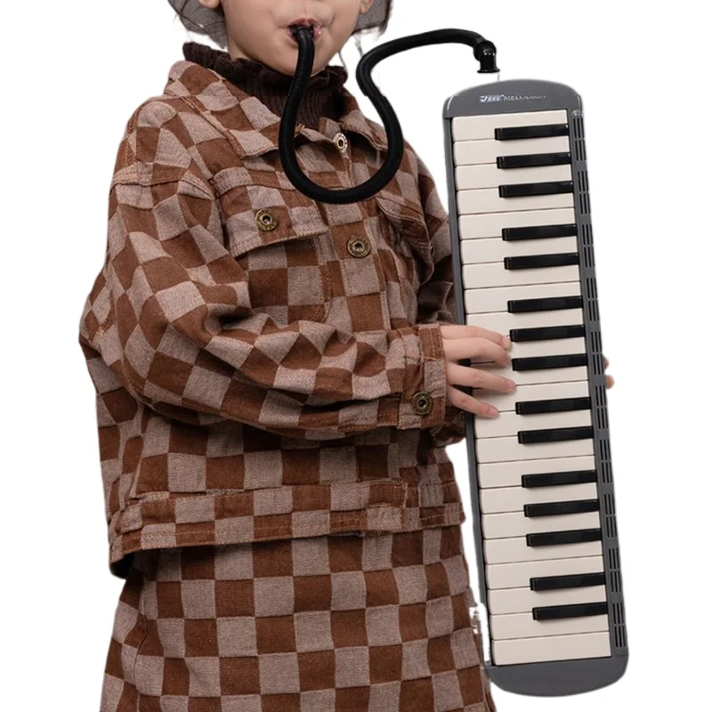 32/37 Keys Melodica Professional Children's Accordion Portable Keyboard Instrument Beginner Melodica with Drainage System