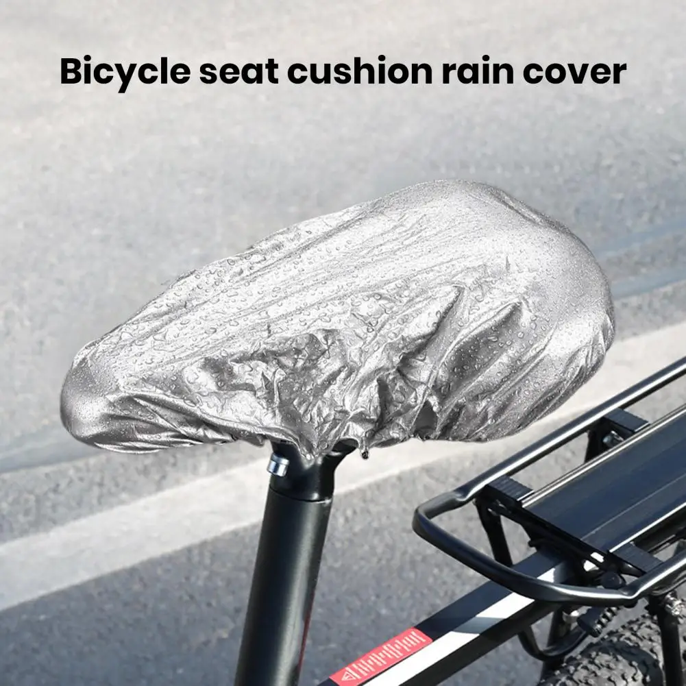 

Bicycle Seat Rain Cover Waterproof PVC Foldable Lightweight MTB Mountain Road Bike Saddle Cushion Dust Sun Protection Cover