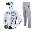White Grey Pants