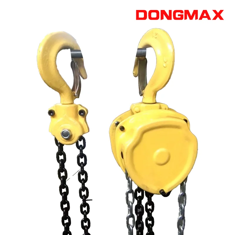 Steel Manual Chain Hoist Tackle Block Pulley Hand Hoist for Manual Lifting in Printing Shops Manufacturing Plants Farms Farms - view 5