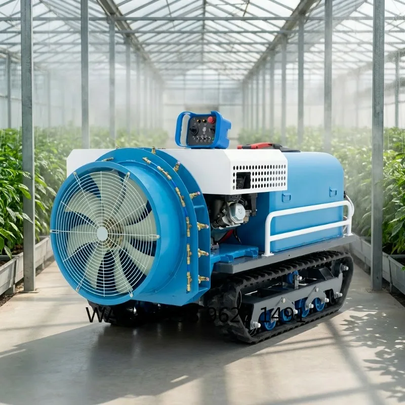 All Terrain Remote Control Crawler Sprinkler Air Driven Auto Agricultural Garden Farm Orchard Irrigation Spray Equipment