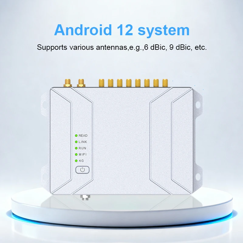 CHAFON CF800 Long Range Passive RFID Reader for Android System 8 860-960MHz UHF Antenna Ports for Warehouse Management