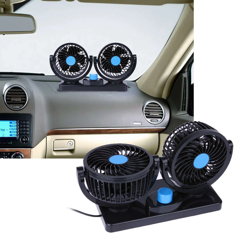 12 V Car Cooling Fan Portable for Air Conditioning 12v Shake Your Head Truck Auto