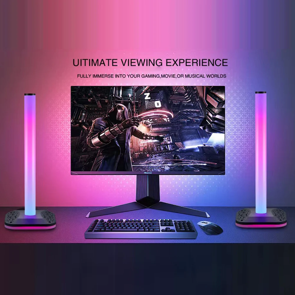 RGB Light Desktop Headphone Stand Anti Scratch Universal Earphone Holder Display Shelf PC Accessories Brightness Adjustable view 4