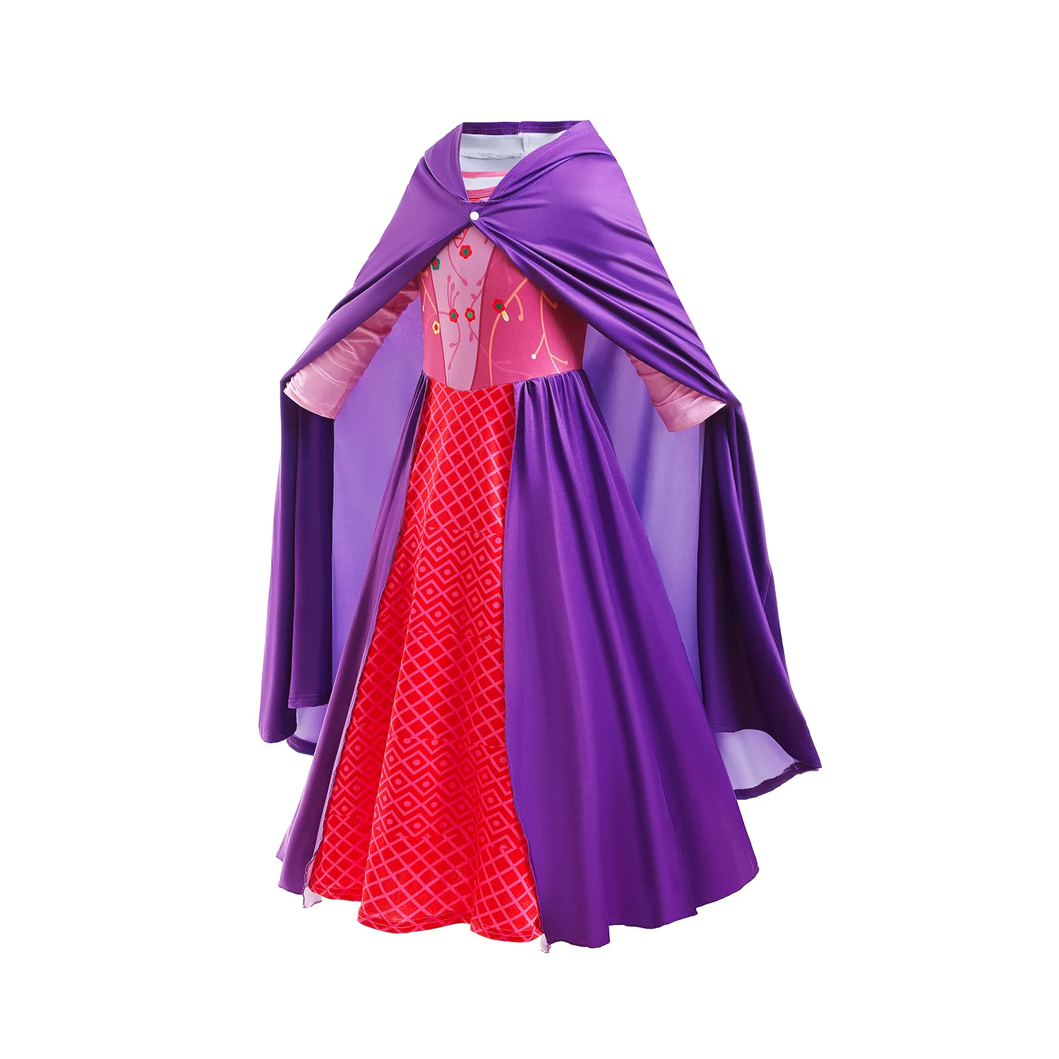 Girls Children Witch Carnival Christmas Halloween Cosplay Child Winifred Mary Sarah Sanderson Fancy Dress Up Outfit
