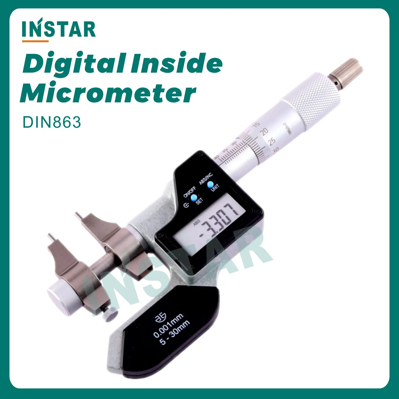 Micrômetro Interno 5075 mm 7510 mm 0.01 mm da Qualidade Industrial do Micrômetro 530 mm 2550 mm