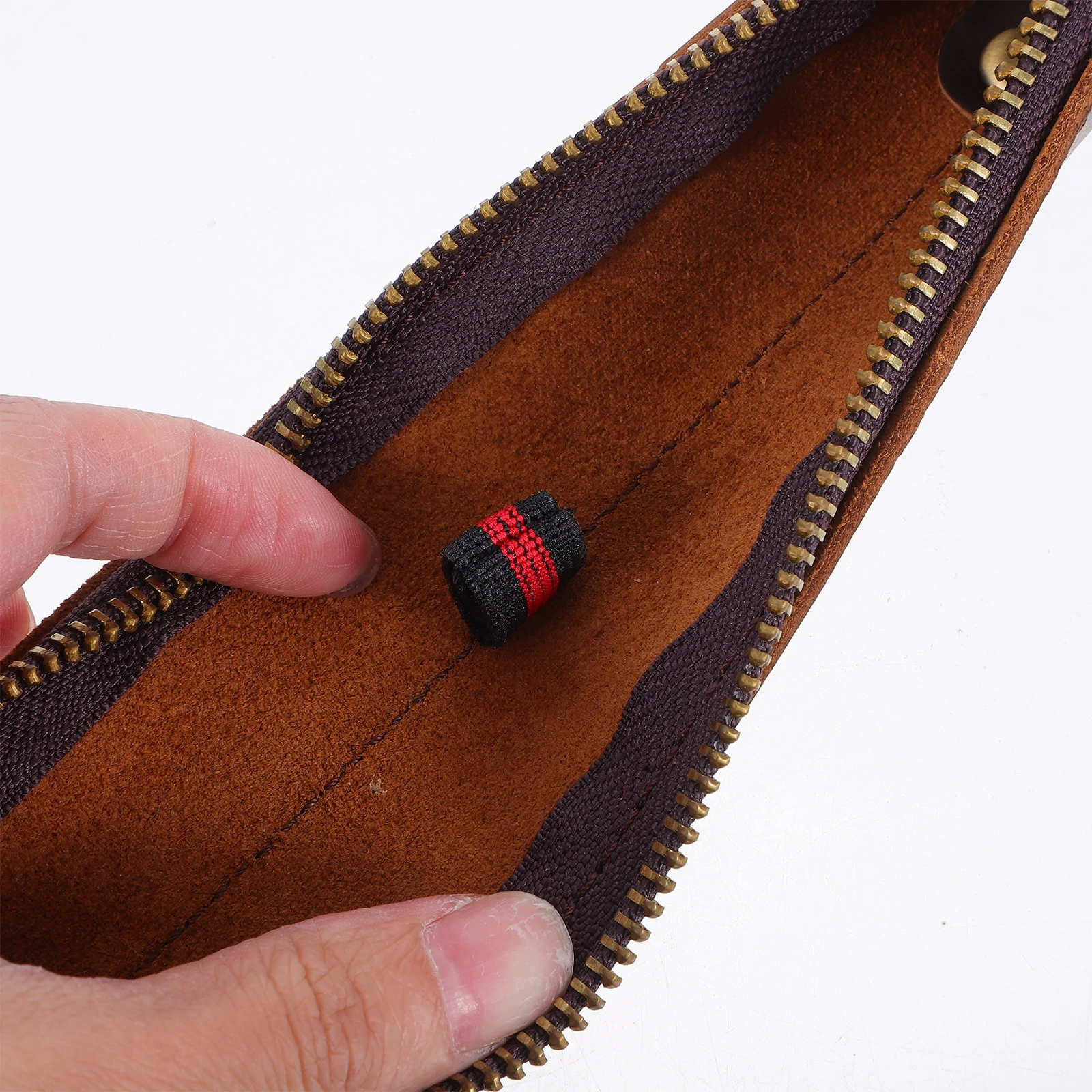 Pen Case Blue Hand Stitch Retro Design For Fountain Ballpoint Pen Pouch Holder Organizer Pencil