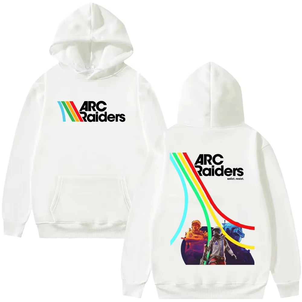2026 new ARC Raiders Video Game Hoodie Graphic Print Long Sleeve Unisex Streetwear Casual Sweatshirt Mens Womens Gamer  Hoodies