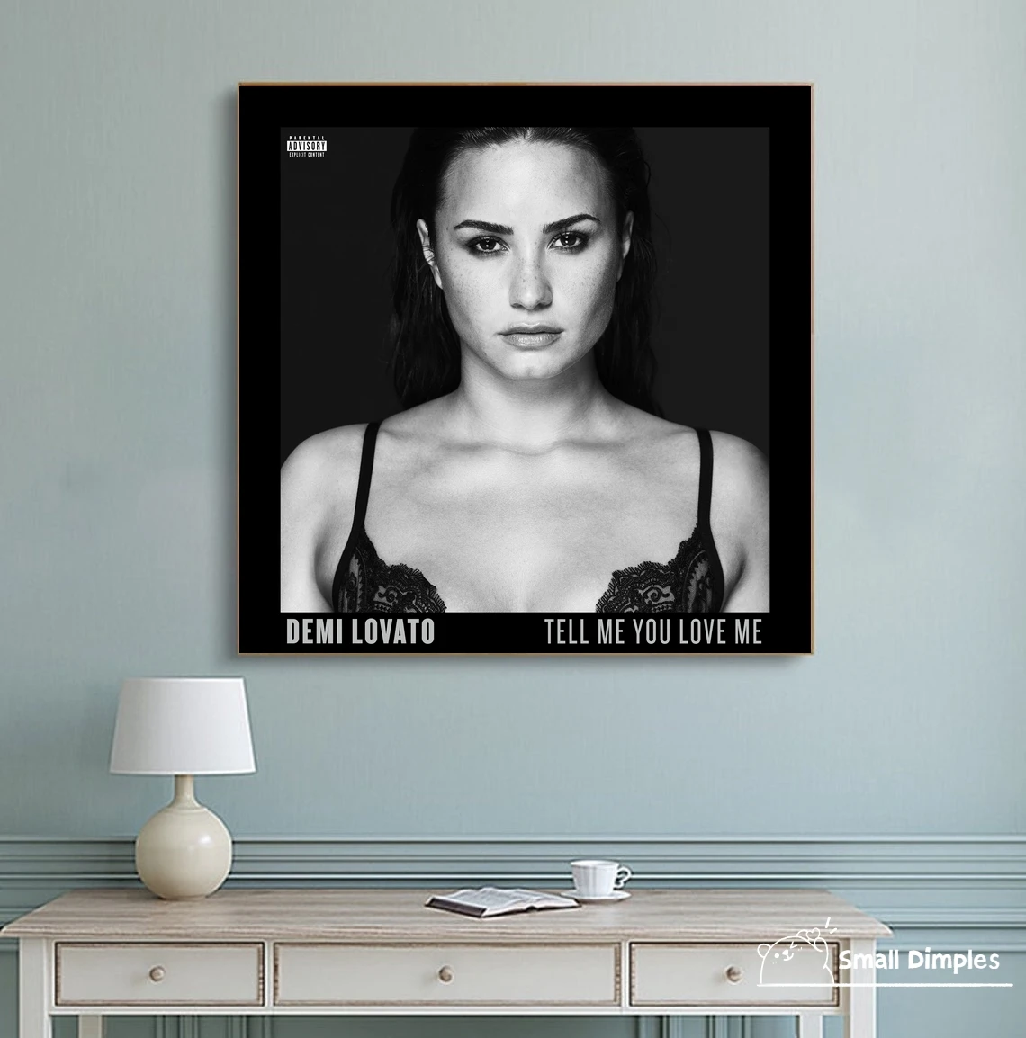 ديمي لوفاتو أخبرني أنك أحبني غلاف ألبوم الموسيقى المشارك قماش الفن طباعة ديكور المنزل طلاء جدران (بدون إطار) #4