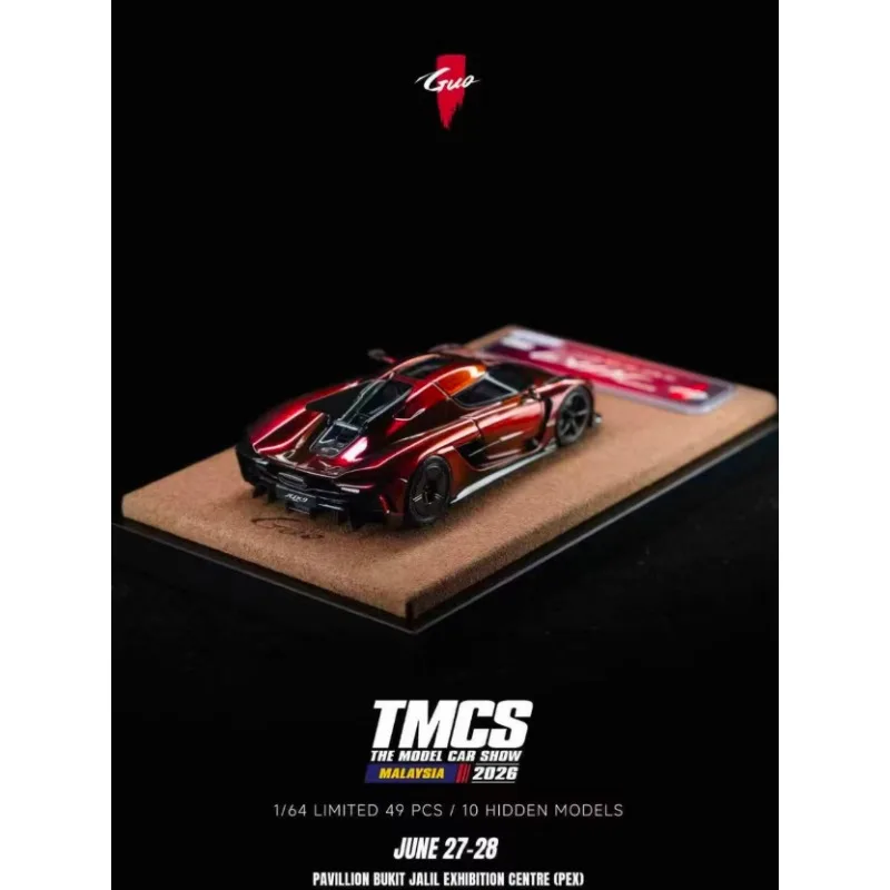 GUO 1:64 TMCS Malaysia exhibition limited edition color changing paint resin car model.