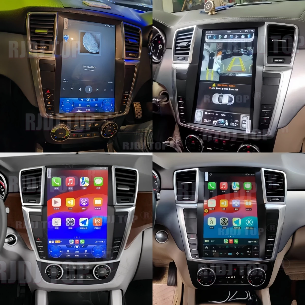 For Mercedes Benz ML W166 GL X166 ML300 ML350 ML400 ML550 GL350 GL400 Screen Android Auto Car Radio Multimedia Player Carplay 5G