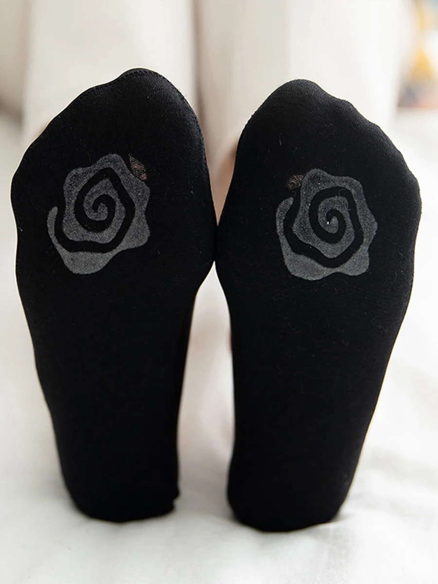5 Pairs/Lot Socks Women\'s Ankle Short No-Show Set Foot Cotton Female Invisible White Low Cut Summer Non-Slip Boat Sock