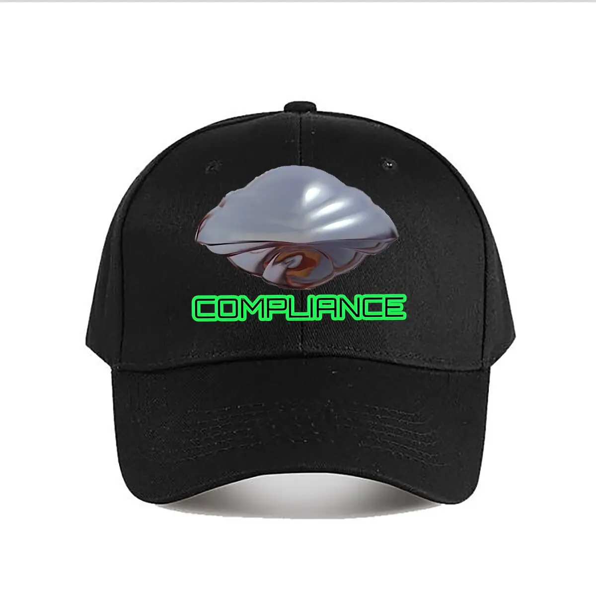 Compliance Silver Alien Shell Graphic Baseball Cap Fashion Men Sunhat Women's Outdoor Sports