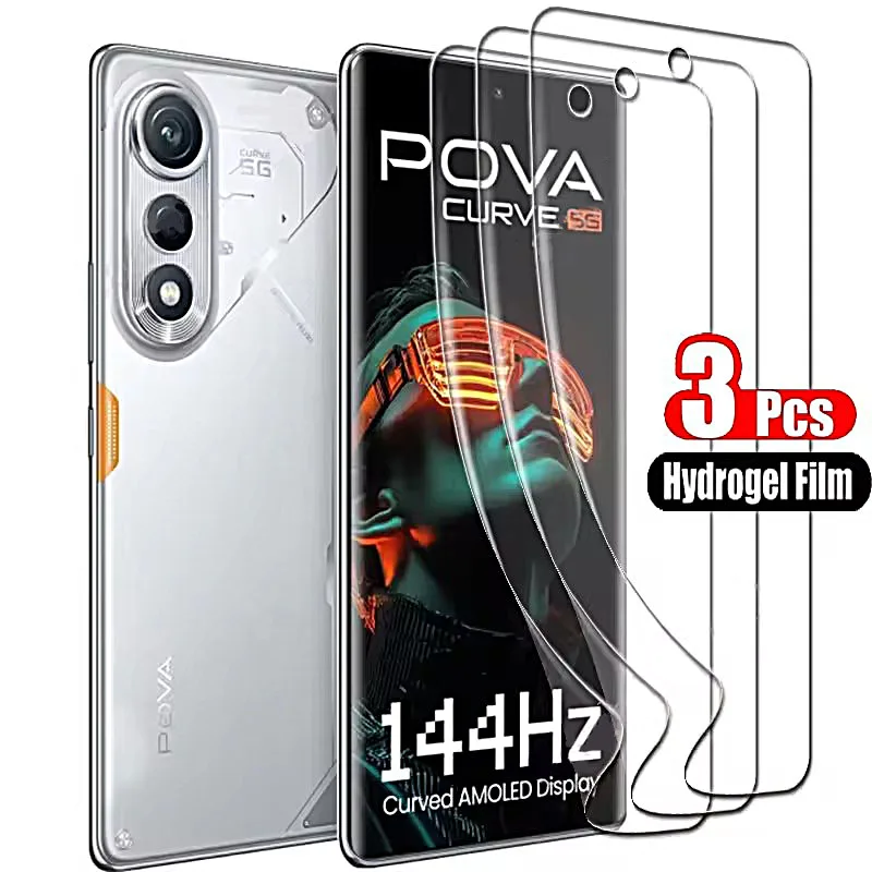 

3Pcs Hydrogel Film Screen Protector For Tecno Camon 19 20 30 30S 40 Pro Neo Premier 4G 5G Not Glass
