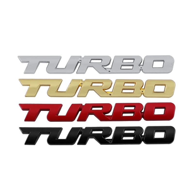 

3D Metal Turbo Logo Car Motorcycle Emblem Badge Sticker Car Tools Suitable for All Models Decoration Car Accessories Stickers