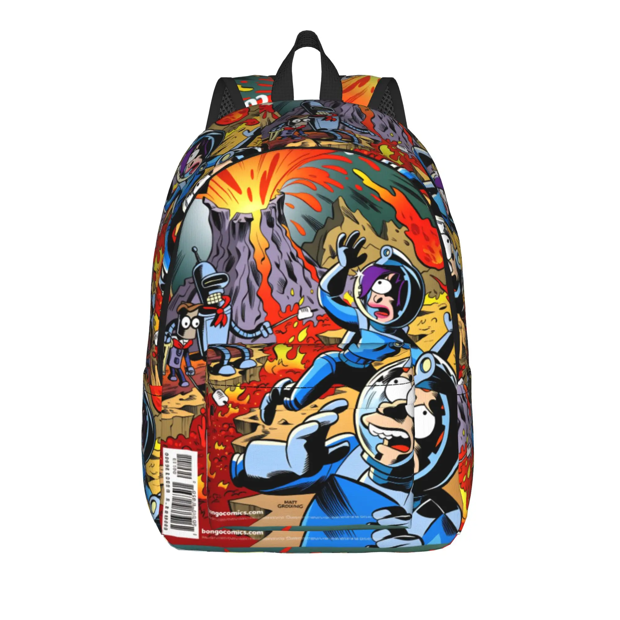Futuramas Cartoon Comic Backpack Girl  Big Backpacks Polyester Fashion School Bags College Designer Rucksack