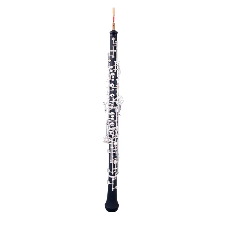 

C Tone Ebony Material Oboe Silver Plated Keys Woodwind Instrument Oboe