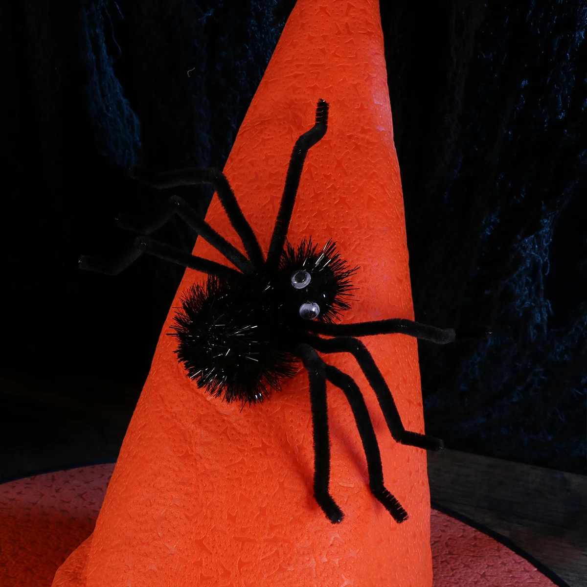 

Witch Hat Spider Masquerade Halloween Party Women Lightweight Festive Pattern Cosplay Decoration Adult Show Prop