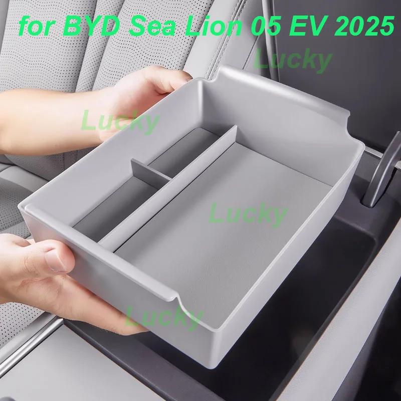 

Car Armrest ABS Storage Box for BYD Sea Lion 05 EV 2025 Central Console Classified Storage Box Interior Accessories