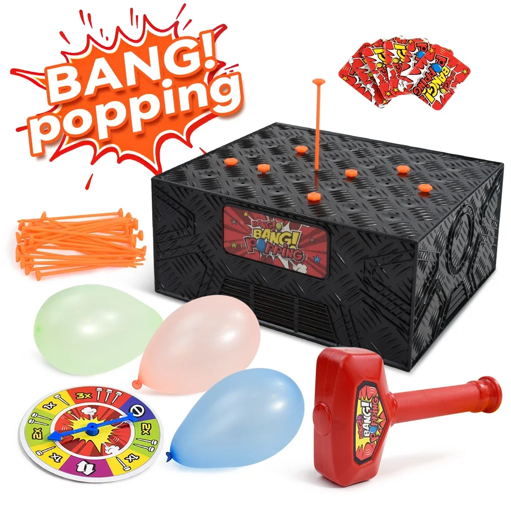 Multiplayer Tabletop Toy Explosion Balloon Game Knocking The Box Balloon Adventure Party Gathering Leisure Entertainment Game