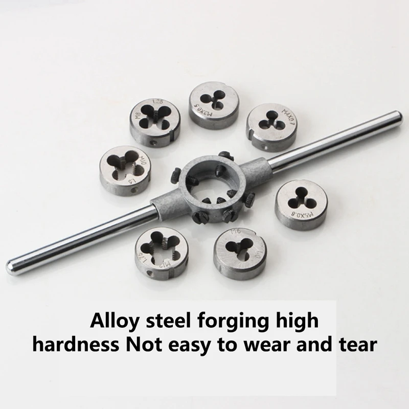 Juego de machos y troqueles de mano con 32 juegos de herramientas de grifo y troquelado, herramienta de taladro, Se, nuevo, 32 piezas