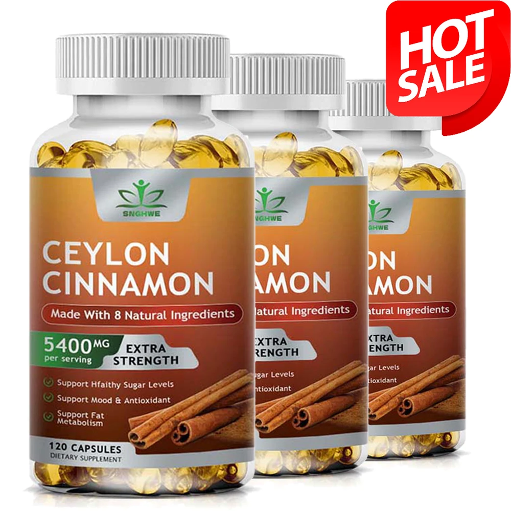 SNGHWE  Ceylon Cinnamon Capsules - Immune System,Joints, Antioxidants, Glucose Metabolism- Real Sri Lankan Cinnamon