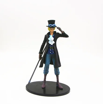 17Cm Anime One Piece 15th Anniversary  Sanji Blue Clothes PVC Action Figures Toy One Piece Collection Model Figurine Toys Gift