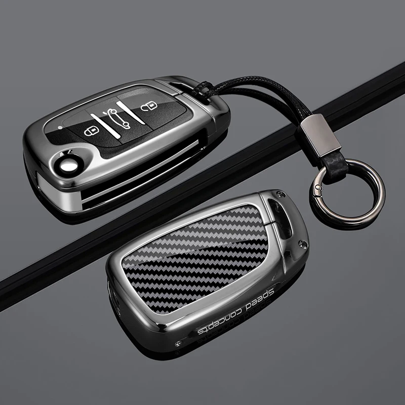 Funda de aleación de zinc para llave de coche Citroen C1 C2 C3 C4 C5 XSARA PICA, para Peugeot 306 407 807, para DS DS3 DS4 DS5 DS6