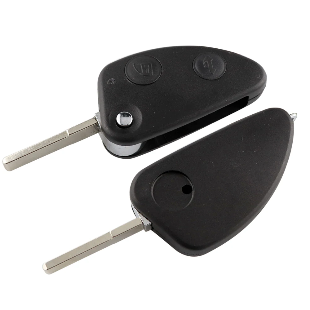 2/3 pulsanti Flip Key Case per Alfa Romeo Remote Car Key Shell per Alfa 147 156 166 GT sostituzione Fob SIP22 Uncut Blade No Logo