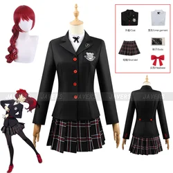 Royal Kasumi Yoshizawa Cosplay Game Persona 5 Costume P5R VIOLET Sumire Yoshizawa Wig JK School Uniform Woman Kawaii Campus Suit