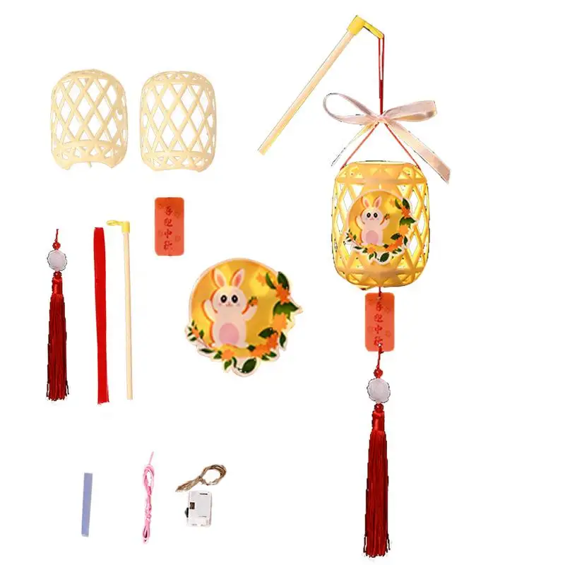 Miniature Lanterns For Crafts Rabbit Lantern Craft Kit Outdoor Hand Lantern Multipurpose Mid Autumn Festival Lantern Handcraft