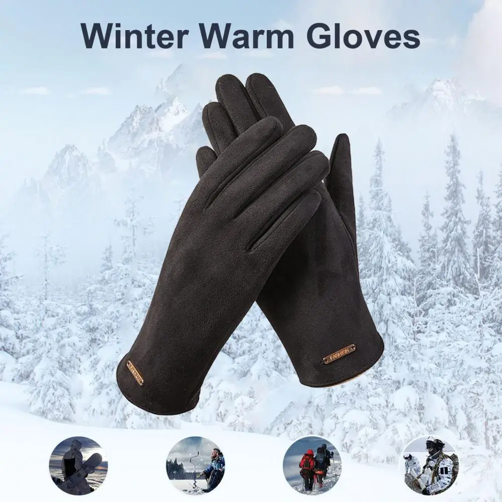 Cycling Gloves Women\'s Winter Padded Gloves Windproof Wear Resistant Ski Gloves for Riding Warm Stylish Cold